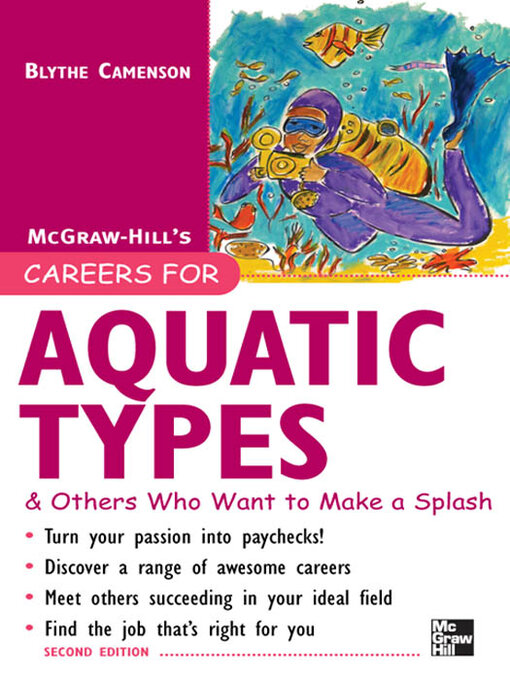 Cover image for Careers for Aquatic Types & Others Who Want to Make a Splash